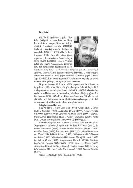 Hoş Çakal Hoş Tilki - Enis Batur’a Mektuplar 1975- modelleri