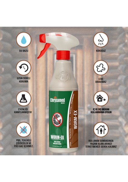 Worm-Ex Ağaç / Tahta Kurdu 500 ml Böcek Haşere İlacı fiyatları