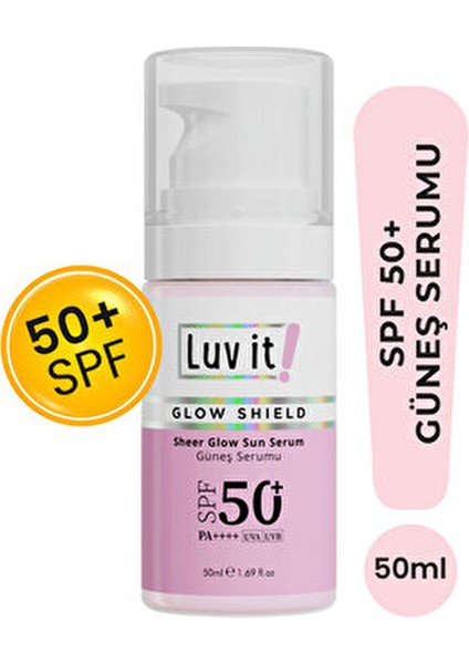 Glow Shield SPF 50+ Leke Karşıtı Güneş Serumu Tüm Cilt Tipleri İçin 50 ml indirimleri