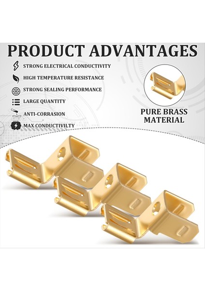 QuirkyQuar 25 Pcs Piggyback Spade Connectors Sandalye Terminal Hızlı Bağlantı Kesme Elektrik 3 Yolu Adaptör (Yurt Dışından) fırsatları