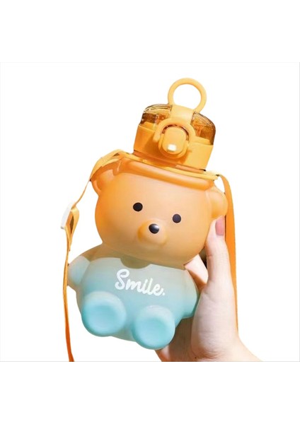 QuirkyQuar 1 Adet Gradyan Sevimli Su Bardağı Yaz Değerli Kızlar Plastik Fincan Portatif Saman Fincan Büyük Kapasiteli Su Şişesi B (Yurt Dışından)