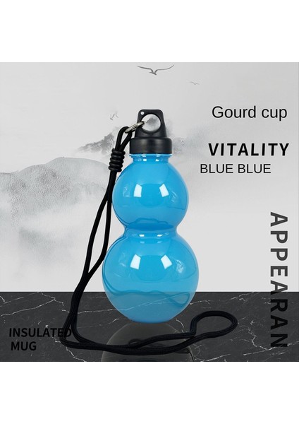 QuirkyQuar Oryantal-Mythology Creatives Kabak Su Kupası 750M Plastik Bardak Spor Su Şişesi Mavi (Yurt Dışından) fiyatları
