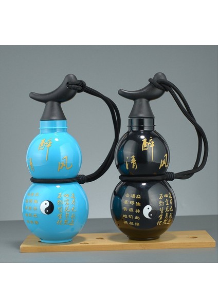 QuirkyQuar Kabak Su Şişesi, Şık Içme Suyu Şişesi, Antik Çin Kahramanlarının Klasik Kabak Su Şişesi Mavi (Yurt Dışından) modelleri