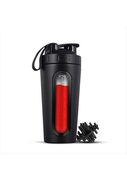 QuirkyQuar Protein Karışımları Için Shaker Şişeleri Paslanmaz Çelik Protein Tarak Soğuk/sıcak, Görünür Pencere Metal Shaker Cups-B (Yurt Dışından) indirimleri