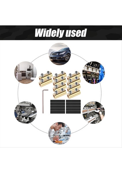 QuirkyQuar 10 Adet Tel Konektör Somun Kiti 80A Bakır Ekleme Kablolama Konnektörü Su Geçirmez Devre Tel Bağlama Terminali (Yurt Dışından) fırsatları