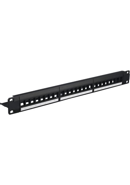 QuirkyQuar 24 Portlu Cat6 Patch Panel RJ45 Ağ Kablo Adaptörü Keystone Jack Modüler Patch Panel (Yurt Dışından)