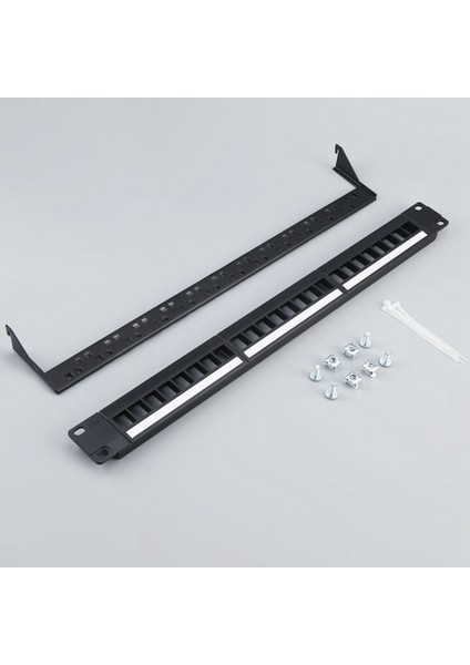 QuirkyQuar 24 Portlu Cat6 Patch Panel RJ45 Ağ Kablo Adaptörü Keystone Jack Modüler Patch Panel (Yurt Dışından) fiyatları