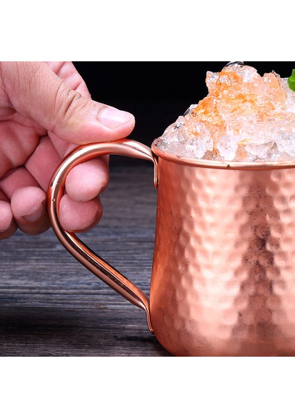 QuirkyQuar 1 Adet Dövülmüş Bakır Bira/süt Kupası, El Işi Moskova Katır Kupası, Moskova Katır, Içecek Sofra Takımı, 520ML (Yurt Dışından) modelleri