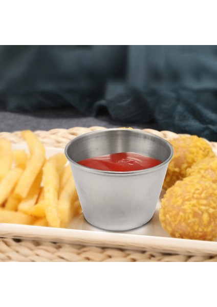 QuirkyQuar 20 Paket Paslanmaz Çelik Sos Bardak, Daldırma Sos Bardağı, Bireysel Çeşni Bardaklar, Herhangi Bir Sos Daldırma Için Porsiyon Bardağı (Yurt Dışından) indirimleri