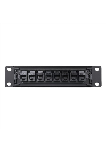 QuirkyQuar 8 Bağlantı Noktası Düz Cat6 Patch Panel RJ45 Ağ Kablo Adaptörü Jack Ethernet Dağıtım Çerçevesi (Yurt Dışından) fiyatları