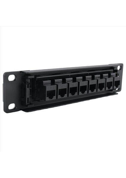 QuirkyQuar 8 Bağlantı Noktası Düz Cat6 Patch Panel RJ45 Ağ Kablo Adaptörü Jack Ethernet Dağıtım Çerçevesi (Yurt Dışından) modelleri