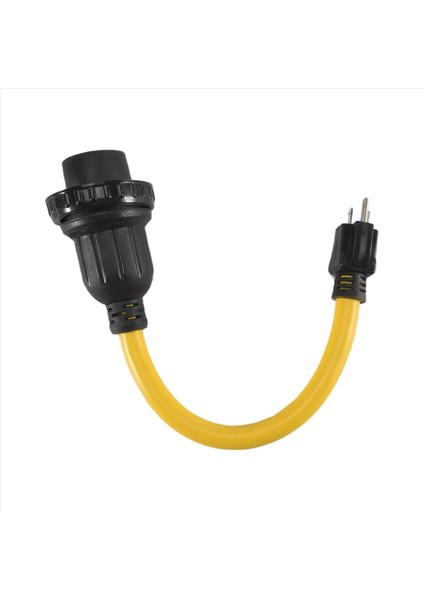 QuirkyQuar Nema 5-15P ERKEK-L5-30R Kadın Güç Adaptör Kablosu, Jeneratör 30 AMP-15AMP Ev Adaptör Kablosu Abd Fiş (Yurt Dışından)