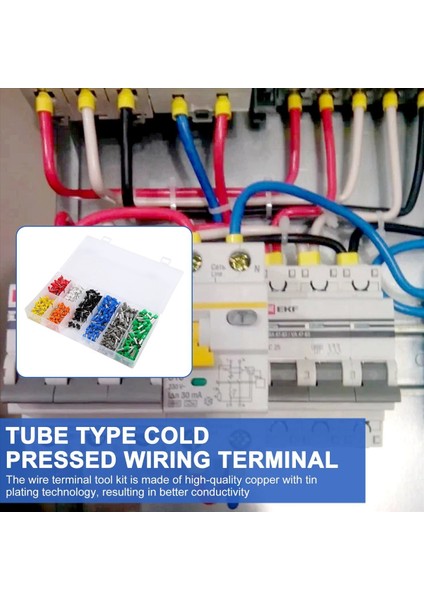 QuirkyQuar 800 Pcs Ferrules Kit, Tel Ferrules Kıvrım Konnektörü, Yalıtımlı Kordon Pimi Uç Terminali Awg 22-10 Kıt, Güzel Çalışma Ferrules Kite (Yurt Dışından) fırsatları