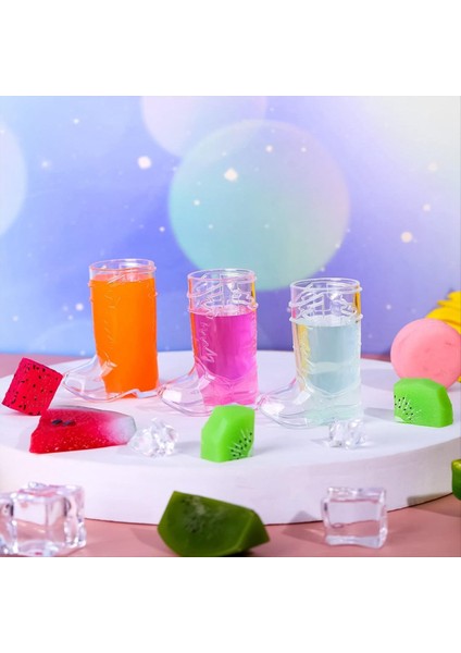 QuirkyQuar 36 Adet 1 Oz Berrak Kovboy Gözlükleri Mini Kovboy Bot Atış Gözlükleri Plastik Batı Kovboy Gözlükleri Şeffaf (Yurt Dışından) fırsatları