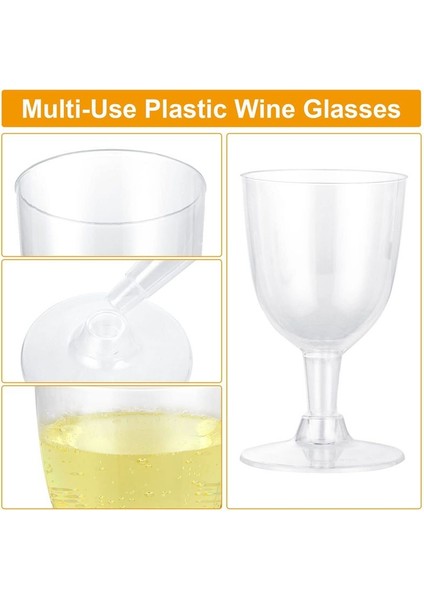 QuirkyQuar Plastik Şarap Bardakları, Kırmızı Şarap Bardakları, Berrak Plastik Şarap Fincanları, Bahçe Partileri Için Yeniden Kullanılabilir Saplı Parti Şarap Fincanları (Yurt Dışından) fiyatları