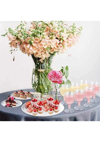 QuirkyQuar Plastik Şarap Bardakları, Kırmızı Şarap Bardakları, Berrak Plastik Şarap Fincanları, Bahçe Partileri Için Yeniden Kullanılabilir Saplı Parti Şarap Fincanları (Yurt Dışından) fırsatları