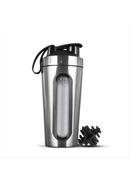 QuirkyQuar Protein Karışımları Için Shaker Şişeleri Paslanmaz Çelik Protein Tarak Soğuk/sıcak, Görünür Pencere Metal Shaker Cups-A (Yurt Dışından) fırsatları