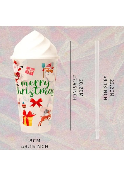 QuirkyQuar 4pc Noel Kapasitesi Şeffaf Su Kupası Noel Serisi Meyve Serisi Noel Için Parti Kupası (Yurt Dışından) indirimleri