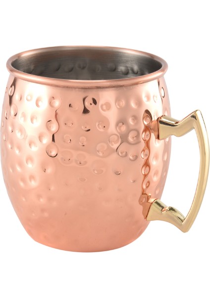 QuirkyQuar Bakır Kupalar Bira Kupaları Paslanmaz Çelik Bakır Kupalar Kokteyl Bakır Kupa Çitilmiş Bardak Kokteyl Içme Kupası (Yurt Dışından)