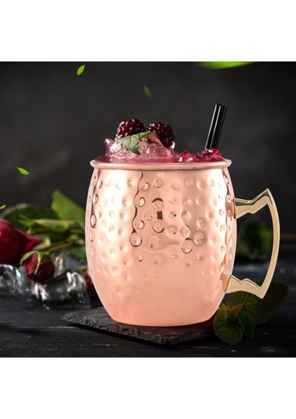 QuirkyQuar Bakır Kupalar Bira Kupaları Paslanmaz Çelik Bakır Kupalar Kokteyl Bakır Kupa Çitilmiş Bardak Kokteyl Içme Kupası (Yurt Dışından) fiyatları