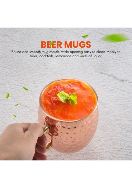 QuirkyQuar Bakır Kupalar Bira Kupaları Paslanmaz Çelik Bakır Kupalar Kokteyl Bakır Kupa Çitilmiş Bardak Kokteyl Içme Kupası (Yurt Dışından) modelleri