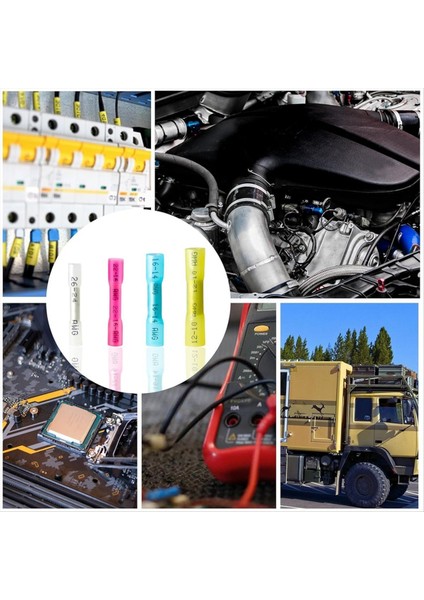 QuirkyQuar 150PCS Isı Büzülme Popo Konektörleri Kiti, Yalıtılmış Su Geçirmez Isı Büzülme Popo Konektörleri, Kalaylı Bakır Popo Konektörleri (Yurt Dışından) indirimleri