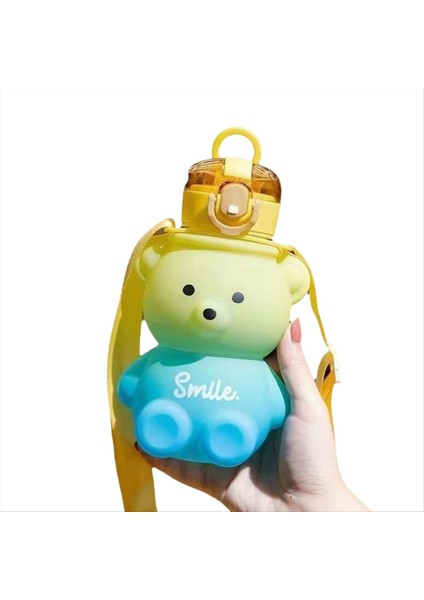 QuirkyQuar 1pc Gradyan Sevimli Su Bardağı Yaz Değerli Kızlar Plastik Fincan Portatif Saman Fincan Büyük Kapasiteli Su Şişesi C (Yurt Dışından)