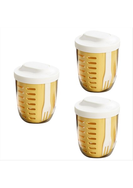 QuirkyQuar Salata Fincanı, Piknik Meyve Fincanı, Çift Katmanlı Drenaj Fincanı, Portatif Kahvaltı Fincanı, Çorba Fincanı Mutfak Malzemeleri Sarı (Yurt Dışından)