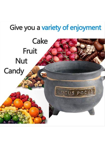 QuirkyQuar Cadılar Bayramı Dekorasyon Cadı Kazançası Reçine Kase Şeker Kovası Cadılar Bayramı Kapalı Açık Mutfak Dekorasyonu (Yurt Dışından) fırsatları