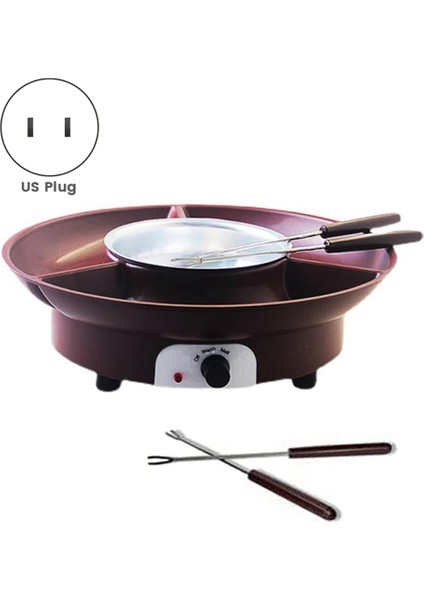 QuirkyQuar Fondu Tenceresi Seti, 4 Çatallı Elektrikli Çikolata Fondu Maker, Peynir Eritme Fondu Makine Kiti, Sıcaklık Ctrol.us Fiş (Yurt Dışından) fiyatları
