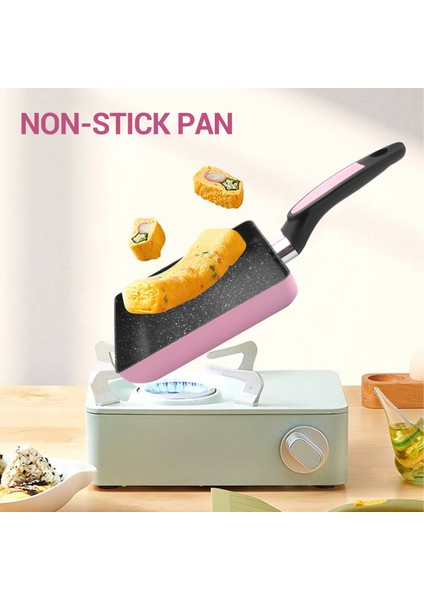 QuirkyQuar Tamagoyaki Pan Japon Omlet Tavası, Yapışmaz Kaplama Kare Yumurta Tavası Omlet Veya Krep Yapmak Için (Pembe) (Yurt Dışından) fiyatları