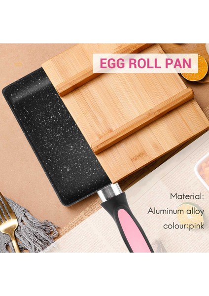 QuirkyQuar Tamagoyaki Pan Japon Omlet Tavası, Yapışmaz Kaplama Kare Yumurta Tavası Omlet Veya Krep Yapmak Için (Pembe) (Yurt Dışından) fırsatları