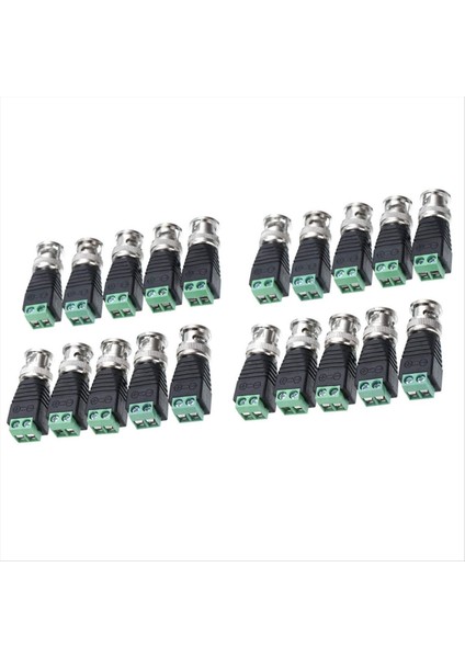 QuirkyQuar Bnc Erkek Balun Konnektörü 20PCS Koaksiyel Cat5 - Bnc Cctv Sürveyans Için Erkek Konnektör Video Kameralar Bnc Erkek Konnektörü (Yurt Dışından) fiyatları