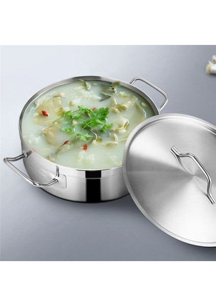 QuirkyQuar Paslanmaz Çelik Sıcak Tencere Kapaklı, Ev Kalın Çorba Pot Indüksiyon Ocak Için Özel Sıcak Tencere (Yurt Dışından) indirimleri