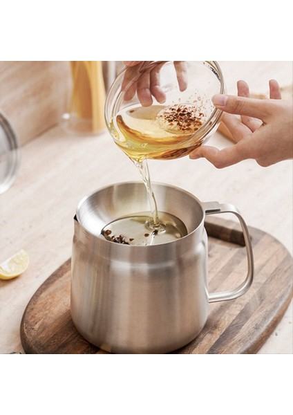 QuirkyQuar Fritöz, Yağ Potu Paslanmaz Çelik Büyük Kapasiteli Yağ Fritöz ve Filtre Bardağı Combo Mutfak Için Çok Yönlü Yağ Filtresi 1.5l (Yurt Dışından) fırsatları