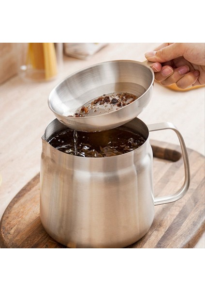 QuirkyQuar Fritöz, Yağ Potu Paslanmaz Çelik Büyük Kapasiteli Yağ Fritöz ve Filtre Bardağı Combo Mutfak Için Çok Yönlü Yağ Filtresi 1.5l (Yurt Dışından) indirimleri