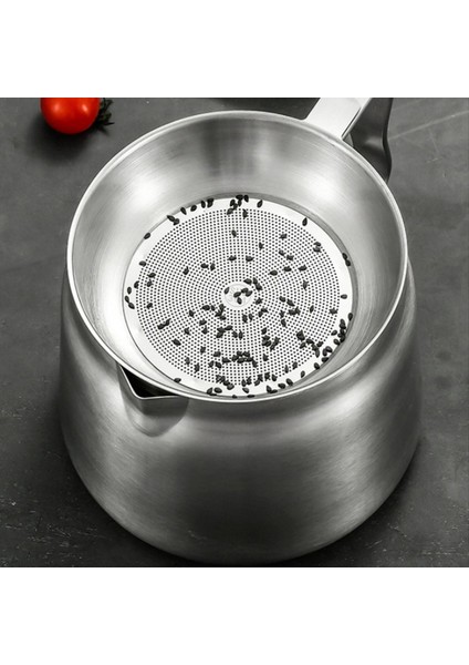 QuirkyQuar Yağ Tenceresi, Yağ Tenceresi Paslanmaz Çelik Büyük Kapasiteli Yağ Friteri ve Filtre Kupası Combo Mutfak 1.5l Için Çok Yönlü Yağ Filtresi (Yurt Dışından) fiyatları