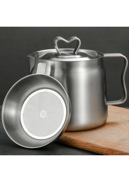 QuirkyQuar Yağ Tenceresi, Yağ Tenceresi Paslanmaz Çelik Büyük Kapasiteli Yağ Friteri ve Filtre Kupası Combo Mutfak 1.5l Için Çok Yönlü Yağ Filtresi (Yurt Dışından) indirimleri