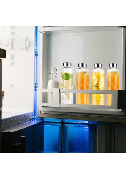 QuirkyQuar Buzdolabı Için 18 Oz, Yeniden Kullanılabilir Şeffaf Cam Su Şişeleri Için Kapaklı Kapaklı Cam Meyve Suyu Şişeleri Buzdolabı Için Hava Geçirmez Kapak (Yurt Dışından) indirimleri