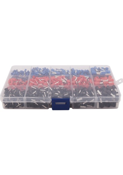 QuirkyQuar 1065PCS/SET 3 Renk 22 ~ 12AWG Tel Bakır Kıvrım Konnektörü Yalıtımlı Kordon Pimi Uç Terminal Bootlace Cooper Ferrules Kit Seti (Yurt Dışından) fiyatları