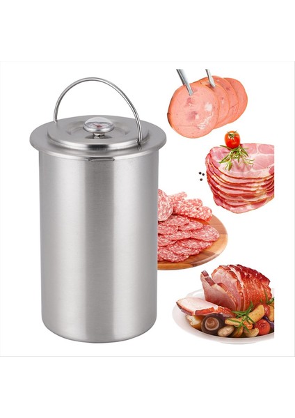QuirkyQuar Basınçlı Ham Maker, Paslanmaz Çelik Et Termometre ile Ev Yapımı Sizat Yapmak Için Pres (Yurt Dışından) indirimleri