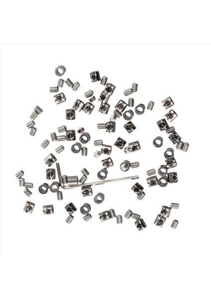 QuirkyQuar 50PCS 3mm Tel Halat Kablolu Bağlantı Elemanı Klipsi Için Ayarlanabilir Vidalı Bakır Metal Fikstürü Sling Sabitleme Aksesuarları (Yurt Dışından) fiyatları