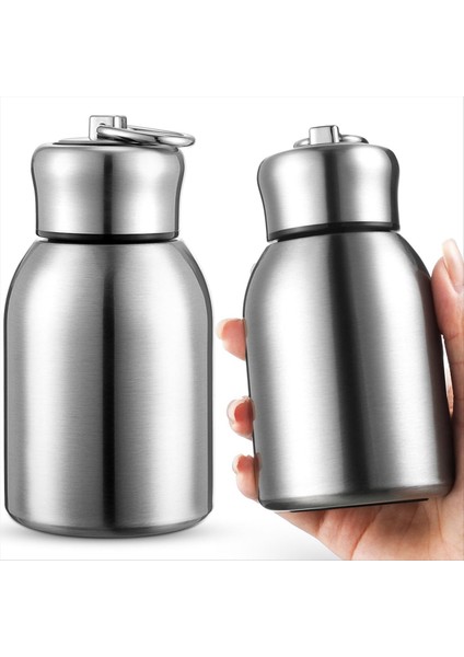 QuirkyQuar 2 Adet 10OZ Mini Paslanmaz Çelik Su Şişesi Ince Yalıtımlı Termal Su Şişesi Küçük Vakum Sıcak Soğuk Su Şişesi Dökme (Yurt Dışından) indirimleri