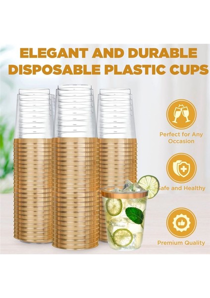 QuirkyQuar 50PCS Plastik Şarap Bardakları Temiz Tek Kullanımlık Şarap Bardakları, Plastik Şarap Bardakları, Açık Kokteyl Gözlükleri Tek Kullanımlık Bardaklar (Yurt Dışından) modelleri