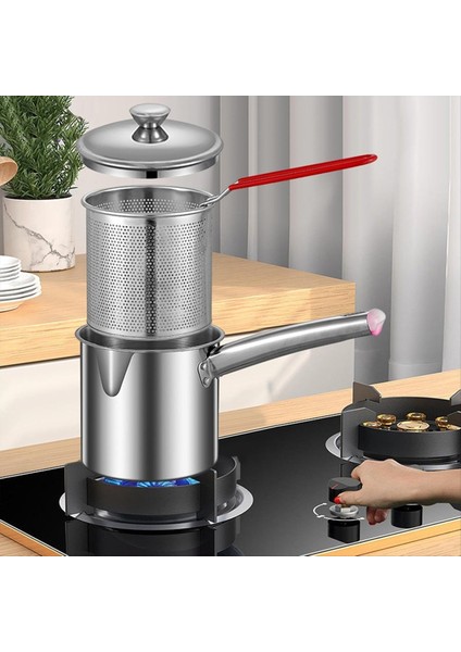 QuirkyQuar 1.8l Derin Fritöz Tenceresi, Küçük Fritöz Tenceresi, Çok Amaçlı Paslanmaz Çelik Sepetler, Derin Fritöz, Ev Için Pişirme Tenceresi (Yurt Dışından) indirimleri