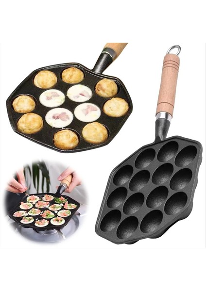 QuirkyQuar 14 Deliksiz Sopa Takoyaki Üreticisi Ahtapot Top Üreticisi Ahtapot Fırın Makinesi Ev Pişirme Pişirme Formları Kalıp Tepsisi Mutfak, A (Yurt Dışından) fırsatları