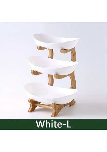 QuirkyQuar Meyve Tabağı, Oturma Odası Mutfak Atıştırmalık Tabağı, Modern Kuru Meyve Tabağı Standı Kek Standı, Meyve Sepeti Beyaz Üç Katman (Yurt Dışından) fiyatları