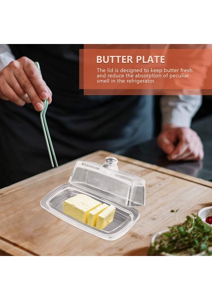 QuirkyQuar Cam Tereyağı Kapaklı Krem ​​peynir Yemek Açık Tereyağı Tereyağı Tereyağı Tepsisi Kaleci Doğu Kıyısı Tereyağı (Yurt Dışından) fiyatları