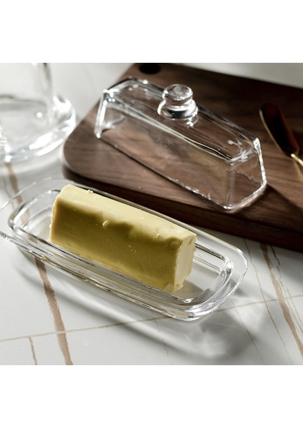 QuirkyQuar Cam Tereyağı Kapaklı Krem ​​peynir Yemek Açık Tereyağı Tereyağı Tereyağı Tepsisi Kaleci Doğu Kıyısı Tereyağı (Yurt Dışından) modelleri