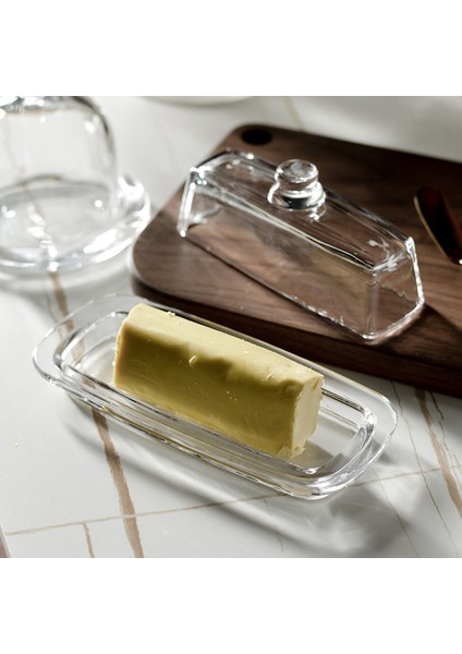 QuirkyQuar Cam Tereyağı Kapaklı Krem ​​peynir Yemek Açık Tereyağı Tereyağı Tereyağı Tepsisi Kaleci Doğu Kıyısı Tereyağı (Yurt Dışından) fırsatları